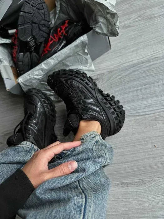 Кросівки Balenciaga Defender Sneaker Triple Black premium | Кроссовки чоловічі жіночі — фото 4