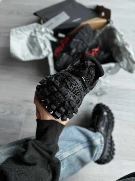 Кросівки Balenciaga Defender Sneaker Triple Black premium | Кроссовки чоловічі жіночі — фото 5