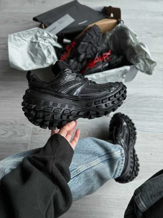 Кросівки Balenciaga Defender Sneaker Triple Black premium | Кроссовки чоловічі жіночі — фото 8
