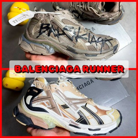 ‼️Кросівки Balenciaga Runner Brown Graffiti та Gold | Розміри 36 - 46 | Баленсіага Ранер ‼️