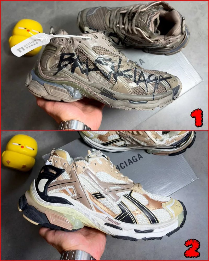 ‼️Кросівки Balenciaga Runner Brown Graffiti та Gold | Розміри 36 - 46 | Баленсіага Ранер ‼️ — фото 2