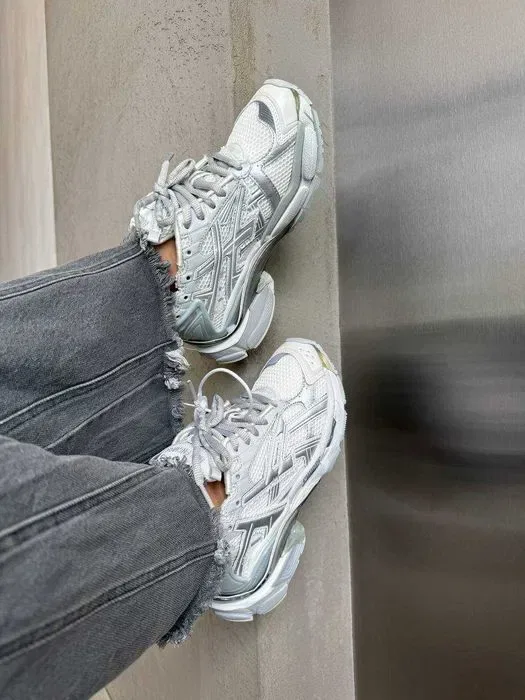 Кросівки BALENCIAGA RUNNER TRAINER White/Silver premium | Кроссовки жіночі чоловічі — фото 4