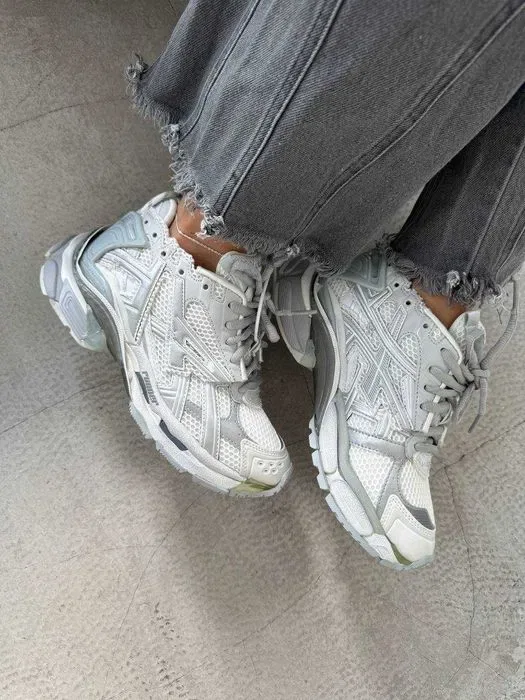 Кросівки BALENCIAGA RUNNER TRAINER White/Silver premium | Кроссовки жіночі чоловічі — фото 7