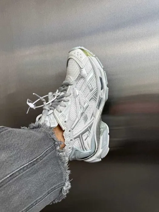 Кросівки BALENCIAGA RUNNER TRAINER White/Silver premium | Кроссовки жіночі чоловічі — фото 8