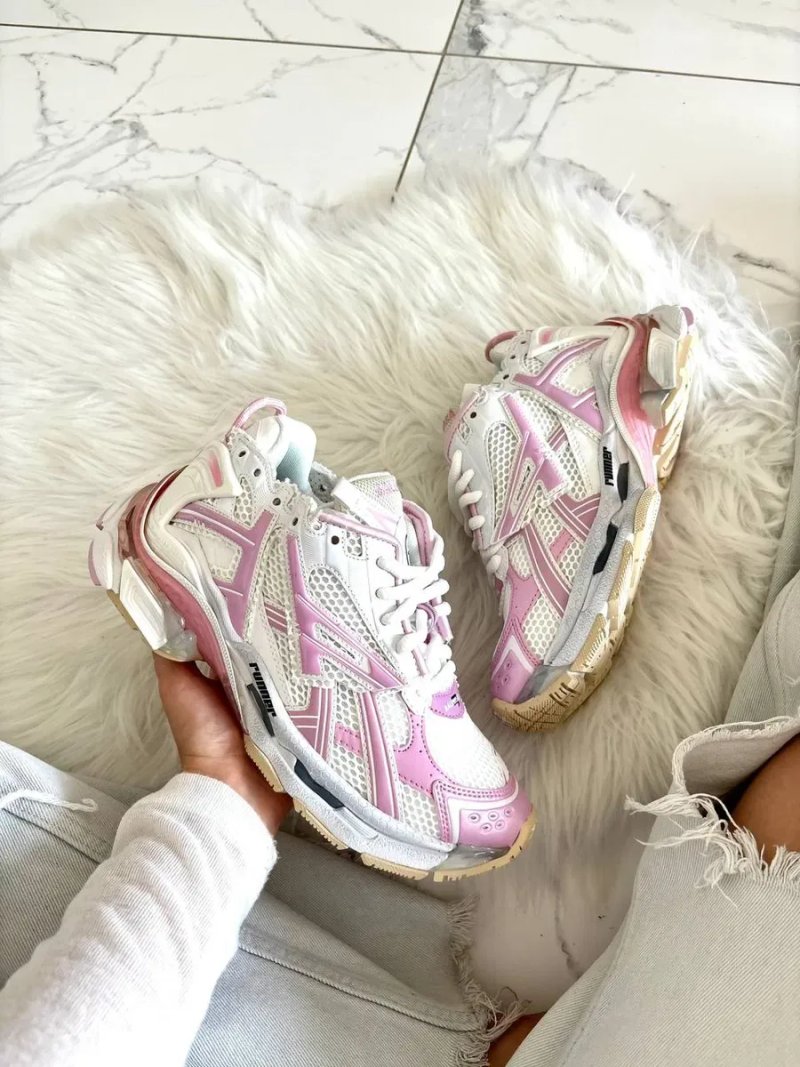 Кросівки Balenciaga Runner White/Pink (Люкс якість) | Кроссовки жіночі — фото 2