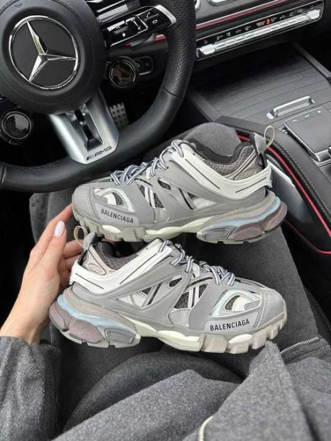 Кросівки Balenciaga Track 3.0 Grey/Grey Premium | Кроссовки жіночі чоловічі