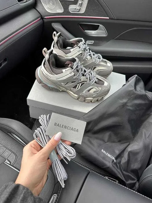 Кросівки Balenciaga Track 3.0 Grey/Grey Premium | Кроссовки жіночі чоловічі — фото 8