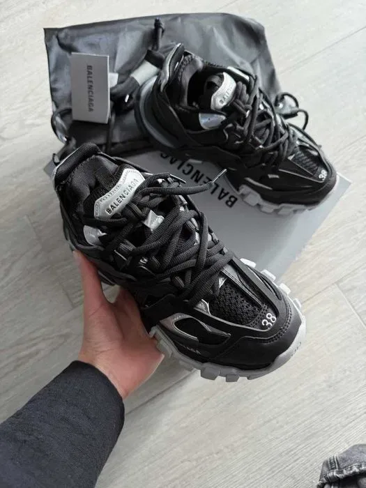 Кросівки Balenciaga Track 3.0 Sneaker in Black/silver premium | Кроссовки чоловічі жіночі — фото 2