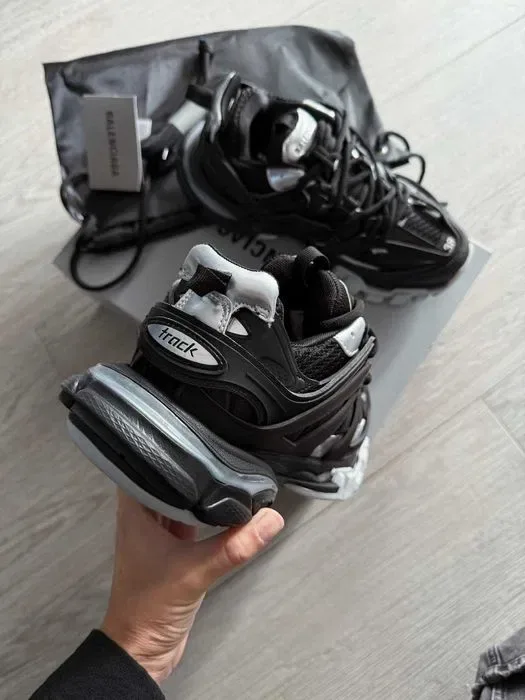 Кросівки Balenciaga Track 3.0 Sneaker in Black/silver premium | Кроссовки чоловічі жіночі — фото 3