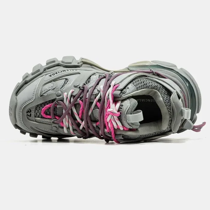 Кросівки Balenciaga Track Trail Laces Grey/Pink (Люкс якість) | Кроссовки жіночі — фото 3