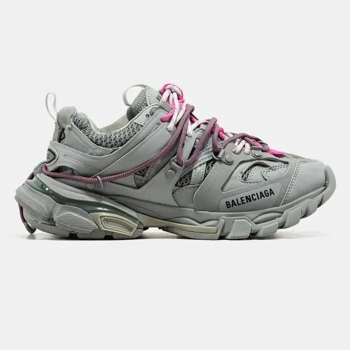 Кросівки Balenciaga Track Trail Laces Grey/Pink (Люкс якість) | Кроссовки жіночі — фото 4