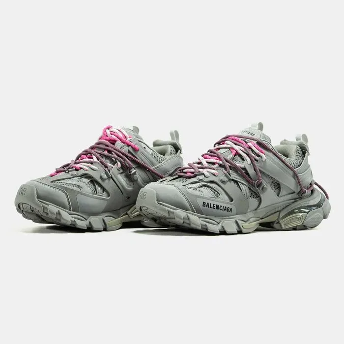 Кросівки Balenciaga Track Trail Laces Grey/Pink (Люкс якість) | Кроссовки жіночі — фото 6