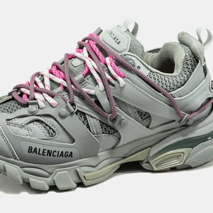 Кросівки Balenciaga Track Trail Laces Grey/Pink (Люкс якість) | Кроссовки жіночі — фото 7