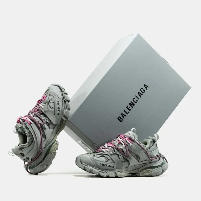 Кросівки Balenciaga Track Trail Laces Grey/Pink (Люкс якість) | Кроссовки жіночі — фото 8