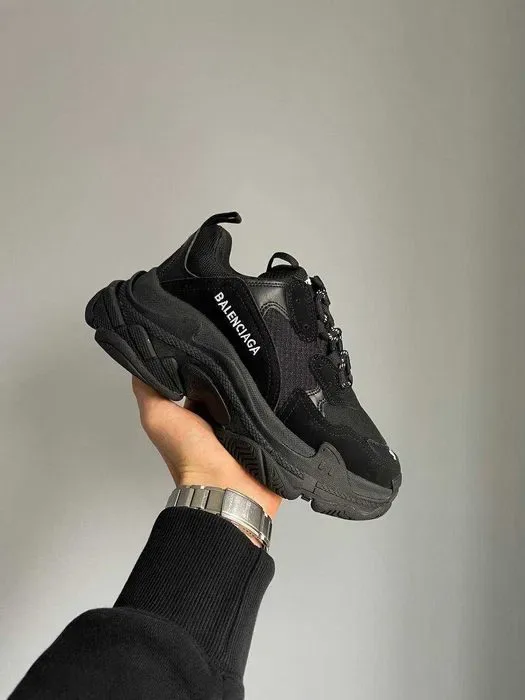 Кросівки Balenciaga Triple S V1 Black/White premium | Кроссовки жіночі чоловічі — фото 7