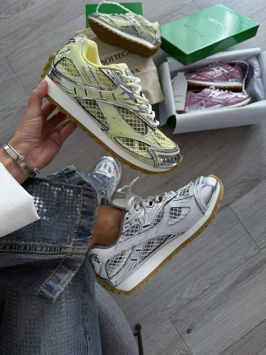 Кросівки Bottega Veneta Orbit Sneaker Mud White premium | Кроссовки жіночі — фото 2
