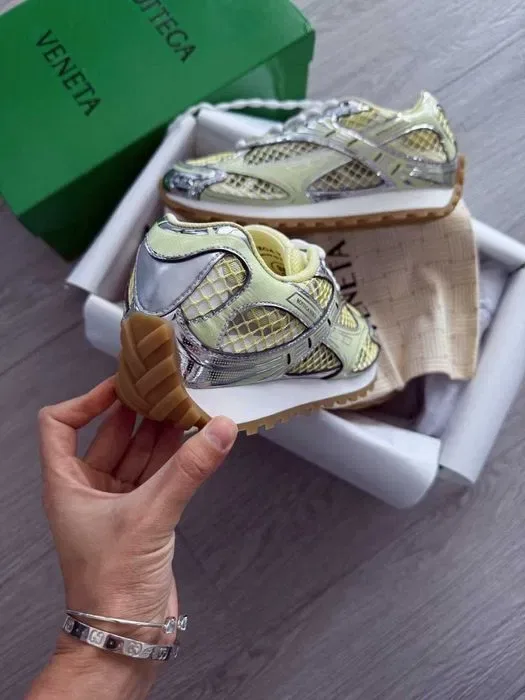 Кросівки Bottega Veneta Orbit Sneaker Mud White premium | Кроссовки жіночі — фото 5