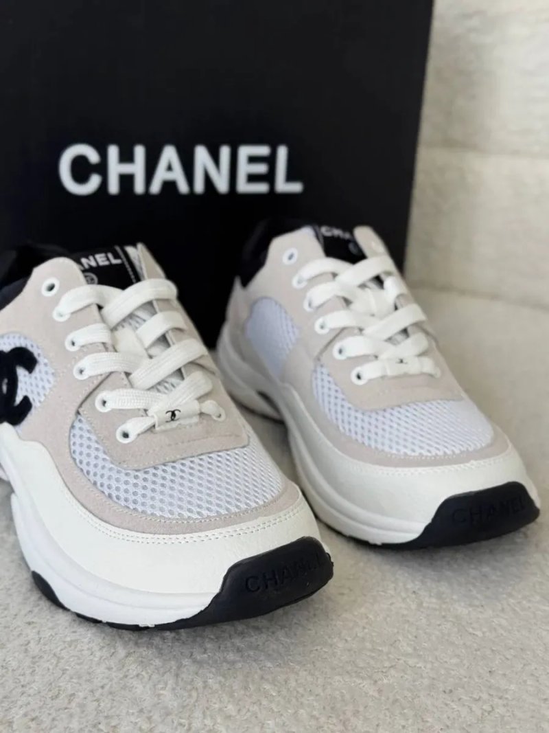 Кросівки Chanel кроссовки Шанель белые — фото 4