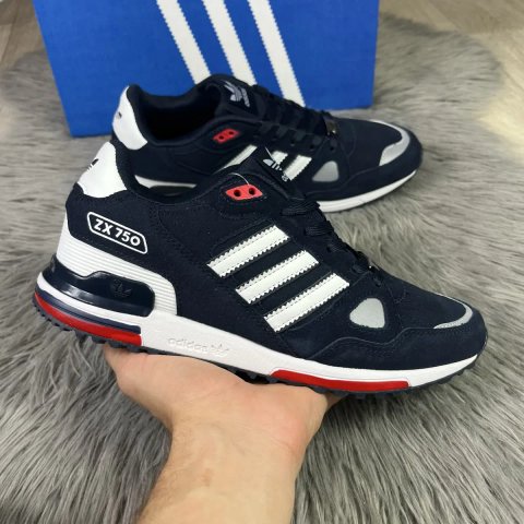 Кросівки чоловічі Adidas ZX 750 сині (41-46) розміри