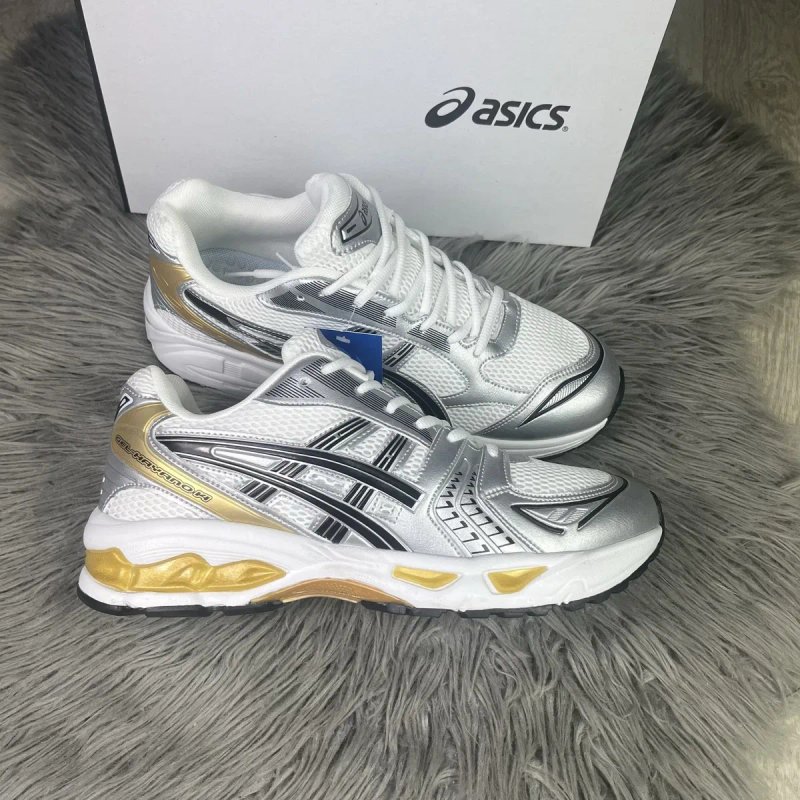 Кросівки чоловічі Asics Gel-Kayano 14 білі/сірі/золоті, (41-46) розміри — фото 3