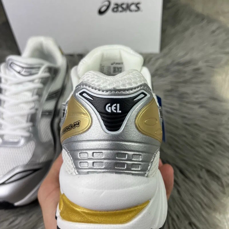 Кросівки чоловічі Asics Gel-Kayano 14 білі/сірі/золоті, (41-46) розміри — фото 7