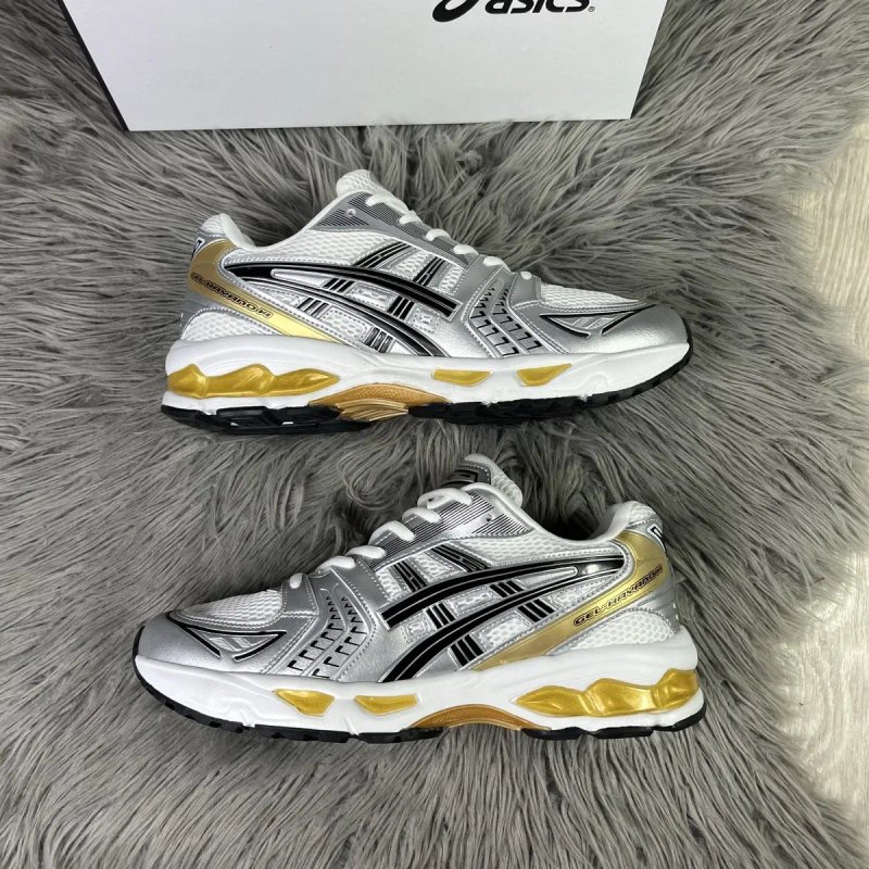 Кросівки чоловічі Asics Gel-Kayano 14 білі/сірі/золоті, (41-46) розміри — фото 8