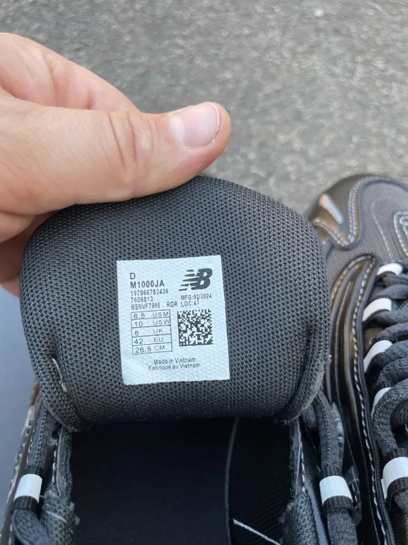 Кросівки чоловічі кроссовки New balance 1000 Black — фото 8