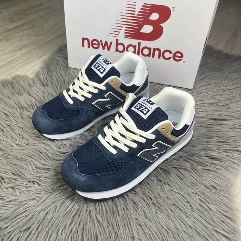 Кросівки чоловічі, New balance 574 сині, blue (41-45) розміри — фото 5