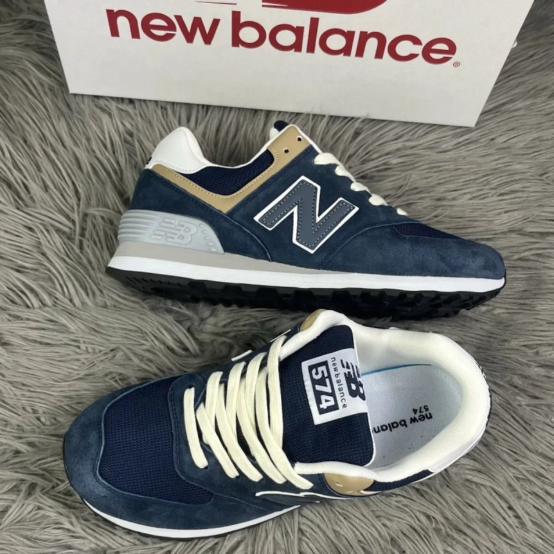 Кросівки чоловічі, New balance 574 сині, blue (41-45) розміри — фото 6
