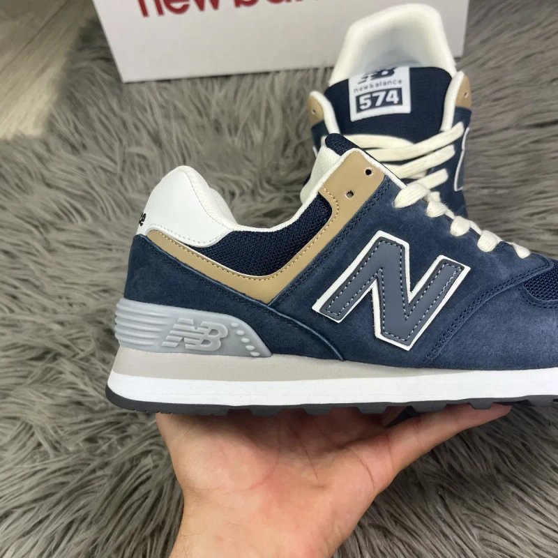 Кросівки чоловічі, New balance 574 сині, blue (41-45) розміри — фото 7