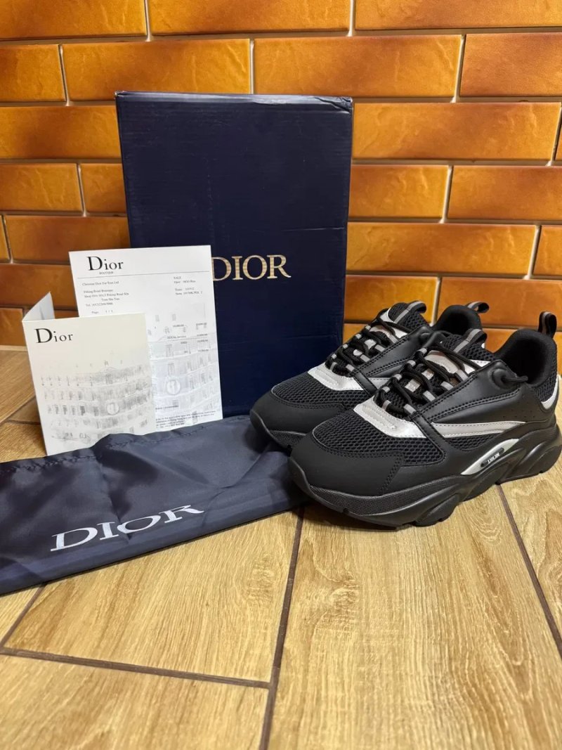 Кросівки Christian Dior B22 / діор 622 крістіан чорні HOBI 39-45 — фото 6