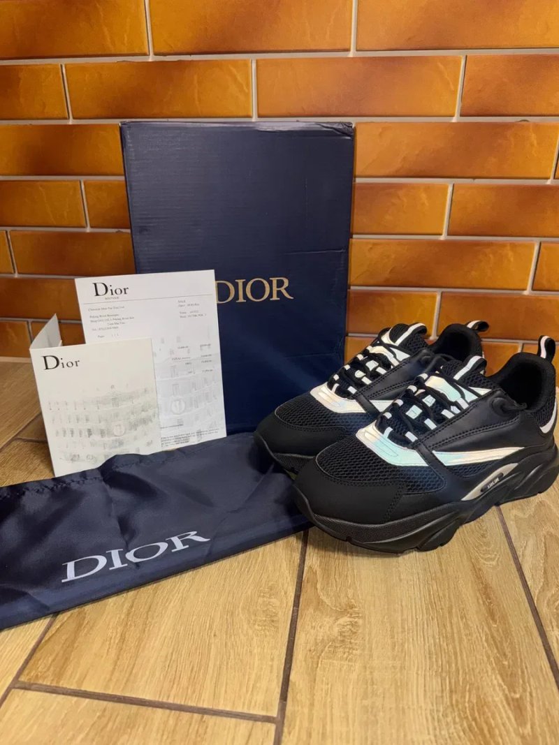 Кросівки Christian Dior B22 / діор 622 крістіан чорні HOBI 39-45 — фото 7