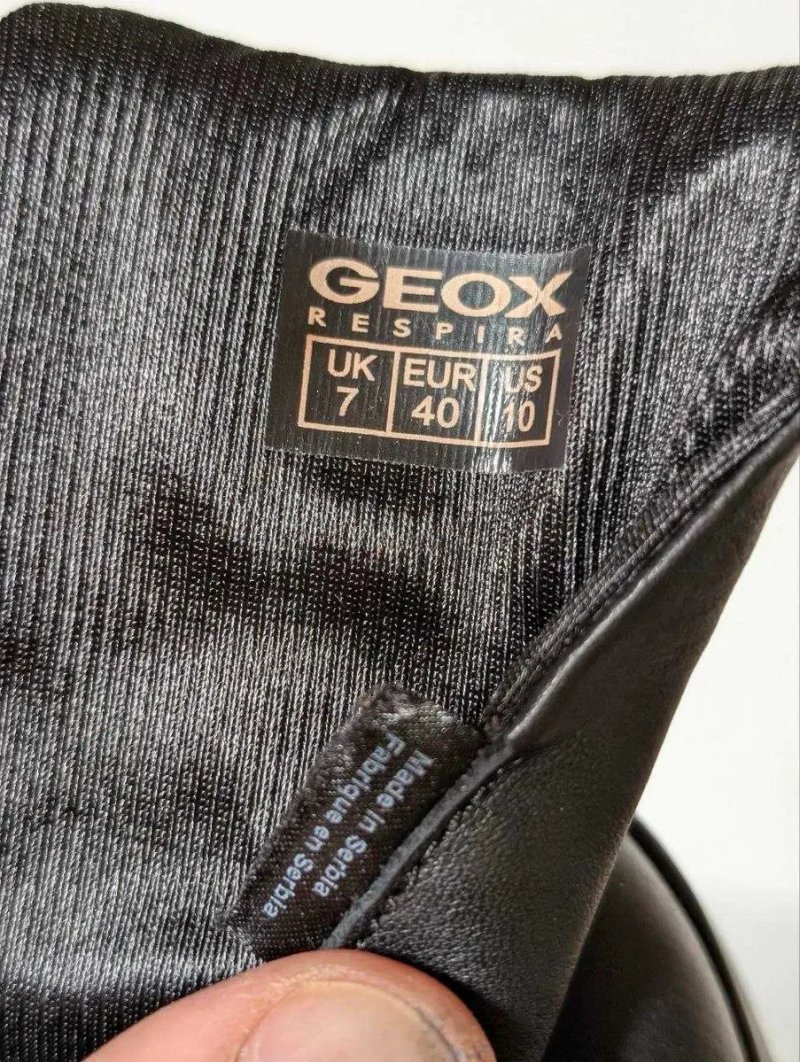 Кросівки Geox Respira Leather Made Serbia оригінал 40розмір нова пара — фото 6