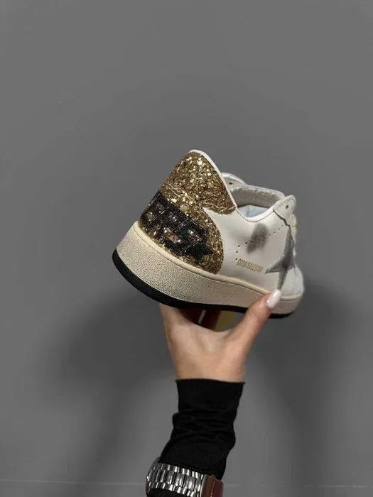 Кросівки Golden Goose GGDB Ballstar Golden Cream (Люкс якість) | Кроссовки жіночі — фото 3