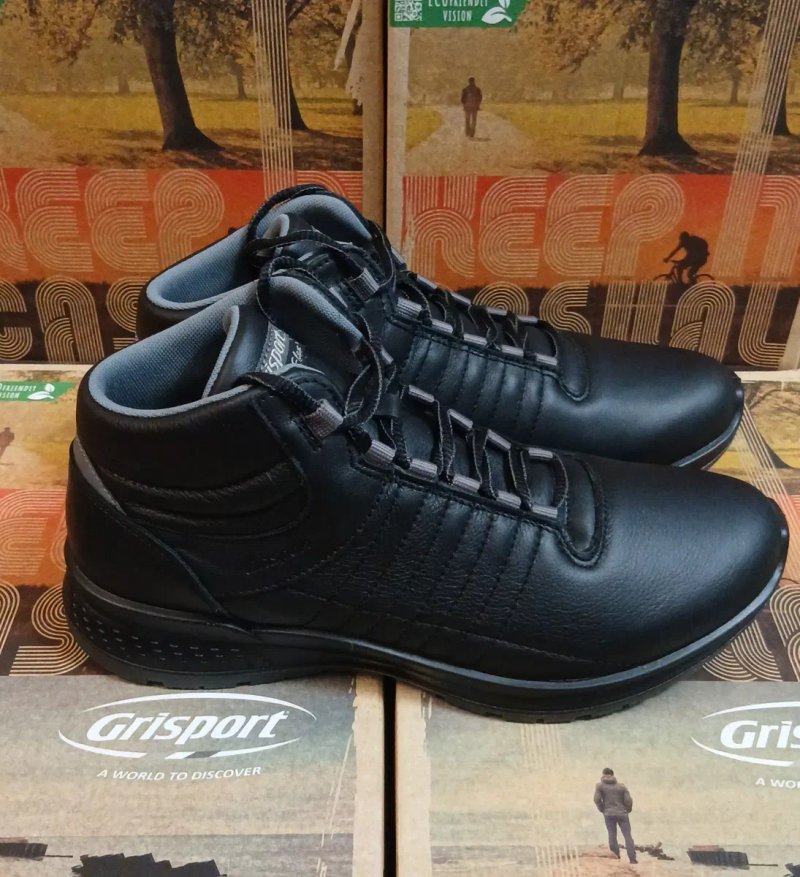 Кросівки Grisport 42813A50 Ergo-flex Nero Avon (італійська гладка шкіра преміальної вичинки). — фото 5