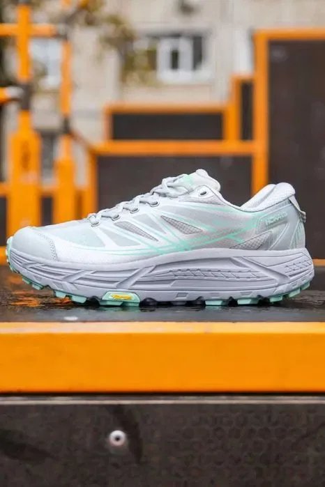 Кросівки Hoka Mafate Speed 2 Gore-Tex White/Green premium | Кроссовки чоловічі