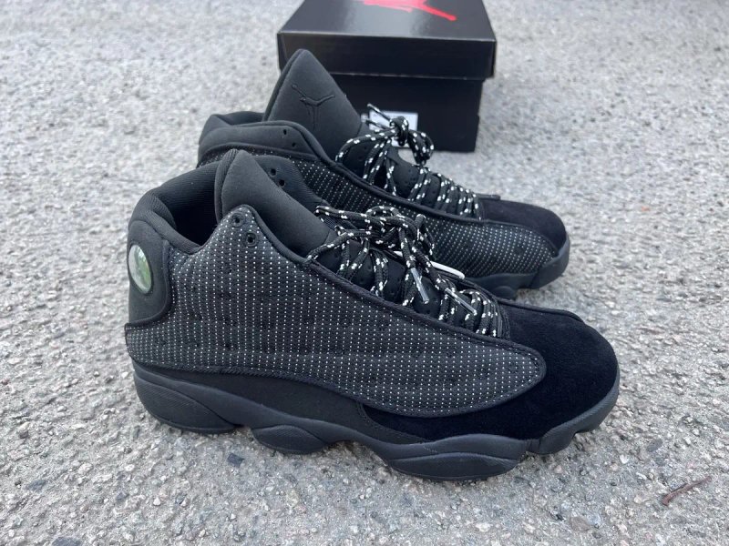 Кросівки Jordan 13 Retrp Black Cat чорні, черные — фото 6