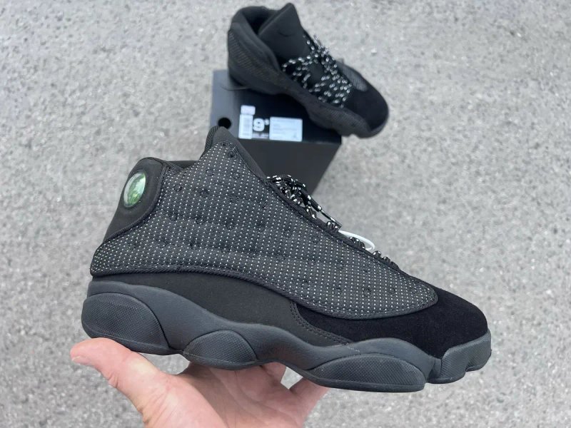 Кросівки Jordan 13 Retrp Black Cat чорні, черные — фото 7