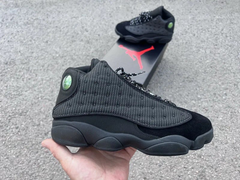 Кросівки Jordan 13 Retrp Black Cat чорні, черные — фото 8