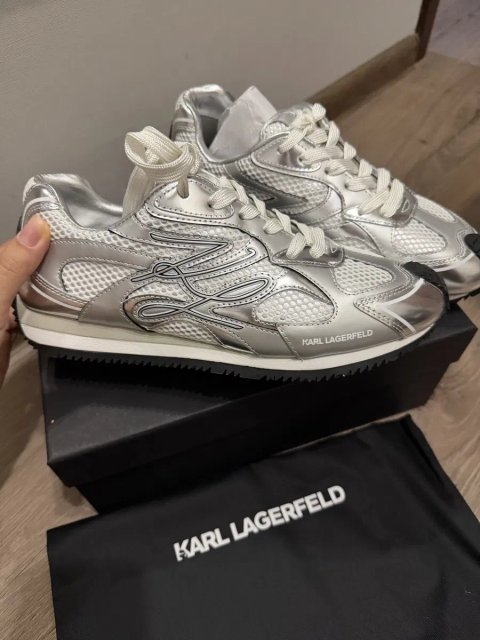 Кросівки Karl Lagerfeld Velocette срібні