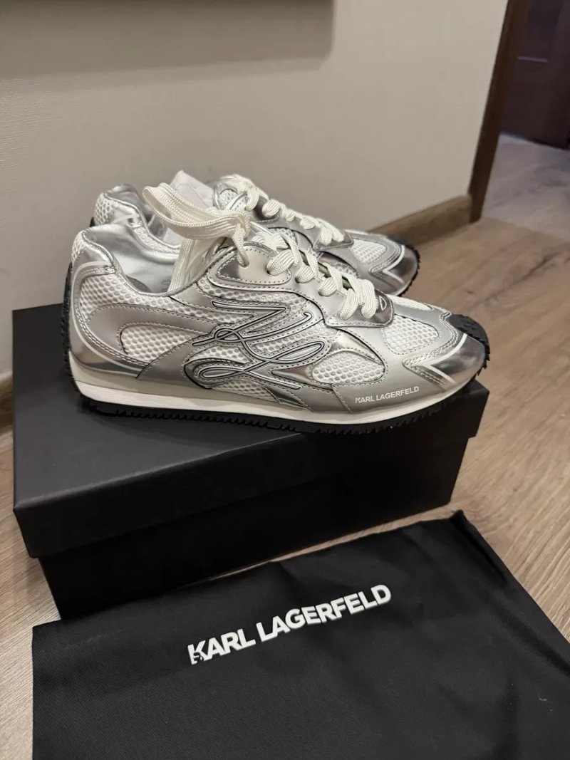 Кросівки Karl Lagerfeld Velocette срібні — фото 2