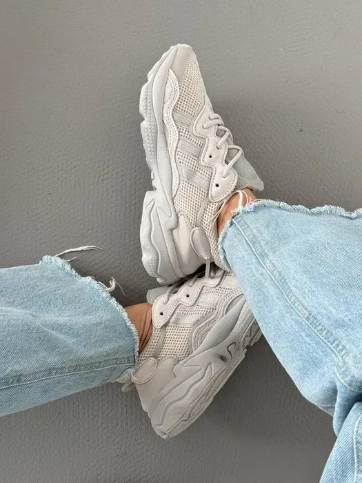 Кросівки Кроссовки Adidas Ozweego Adiprene Beige Бежевый Бежевий Кросовки повсякденні — фото 3