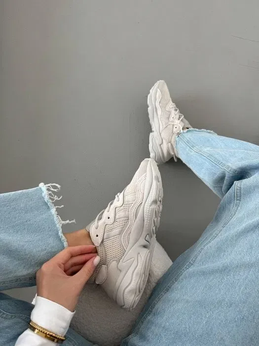Кросівки Кроссовки Adidas Ozweego Adiprene Beige Бежевый Бежевий Кросовки повсякденні — фото 6