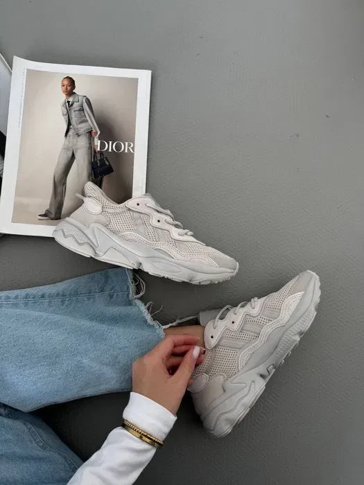 Кросівки Кроссовки Adidas Ozweego Adiprene Beige Бежевый Бежевий Кросовки повсякденні — фото 7