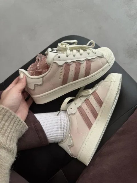 Кросівки Кроссовки Adidas Superstar Sakura Pink Розовый Рожевий Кросовки повсякденні