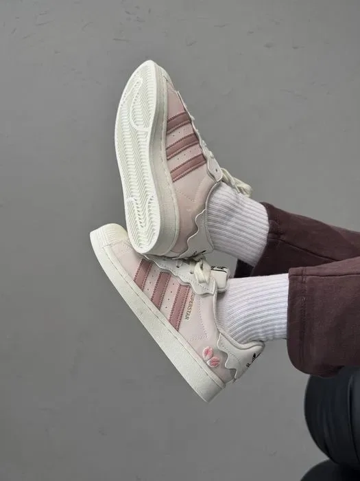 Кросівки Кроссовки Adidas Superstar Sakura Pink Розовый Рожевий Кросовки повсякденні — фото 2