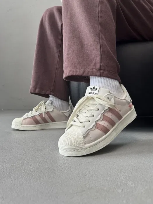 Кросівки Кроссовки Adidas Superstar Sakura Pink Розовый Рожевий Кросовки повсякденні — фото 5