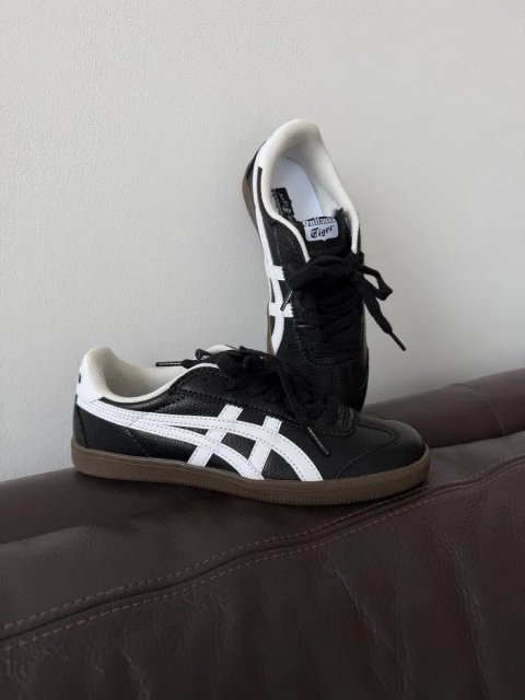 Кросівки Кроссовки ASICS ONITSUKA TIGER Black Leather Чёрный Чорний Кросовки демісезон