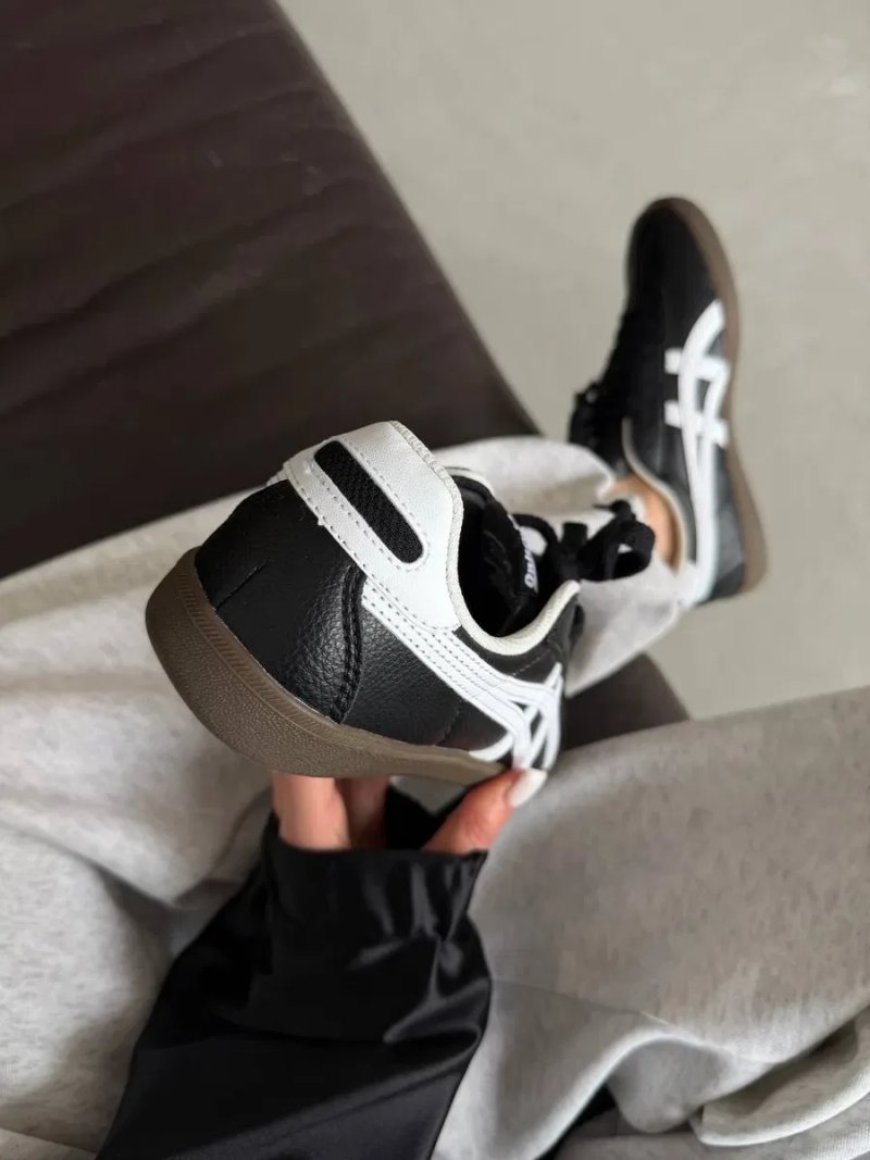Кросівки Кроссовки ASICS ONITSUKA TIGER Black Leather Чёрный Чорний Кросовки демісезон — фото 7