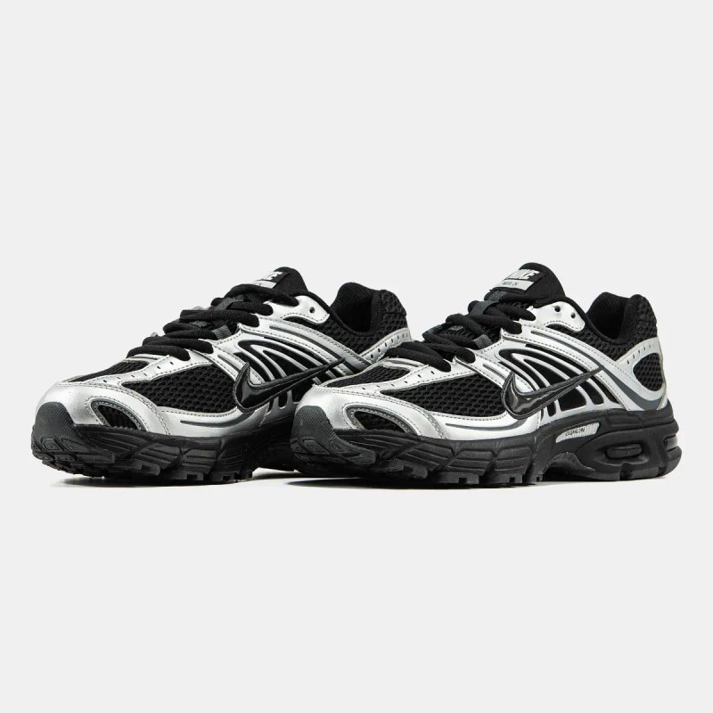 Кросівки Кроссовки Nike Air Max Moto 2K Black Silver Чёрный Серебрянный Чорний Срібний Кросовки демісезон — фото 2
